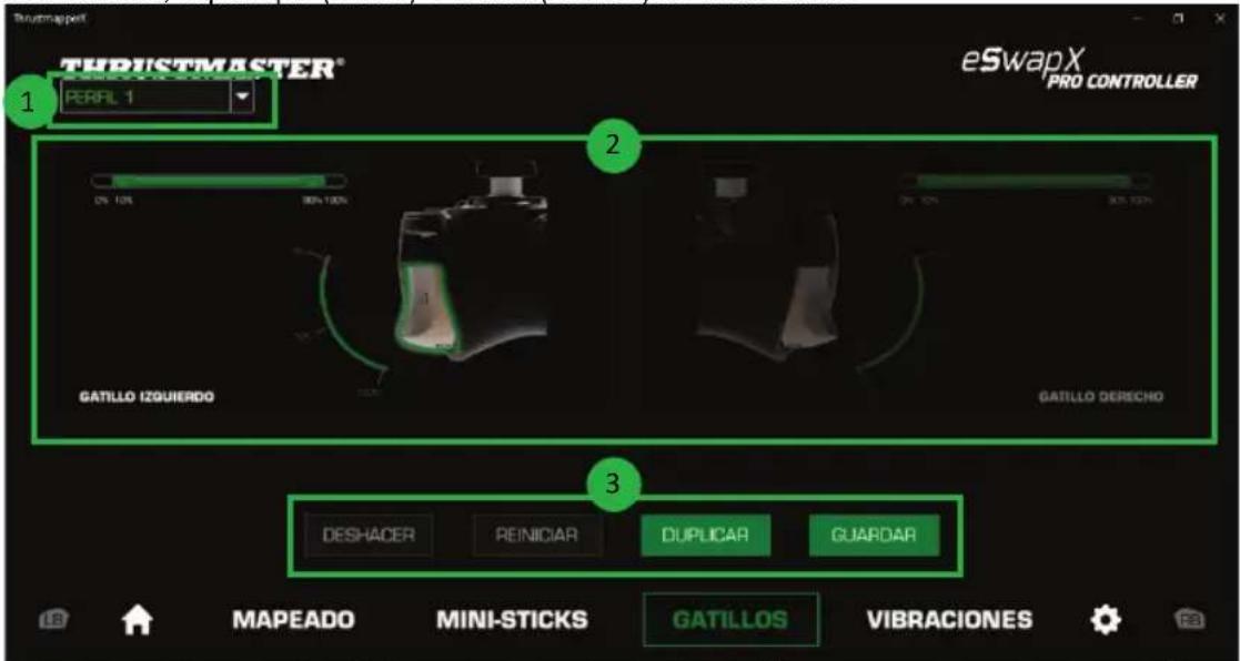 THRUSTMASTER eSwap X Pro - Configuración de los gatillos - 1
