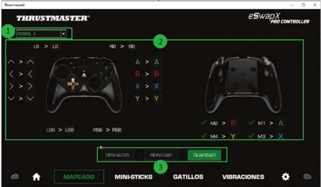 THRUSTMASTER eSwap X Pro - Mapeado de los botones - 1