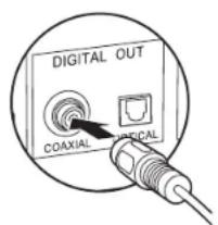 PIONEER PD50AE - Verbinden met een digitale coaxiale kabel - 1