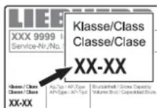 LIEBHERR WKt 555222 - Classe climatique - 1