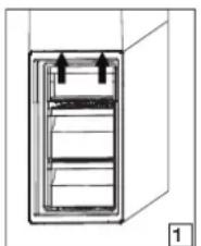 WHIRLPOOL W5 721E OX 2 - Saldētavas atvilktnes izņemšana - 1