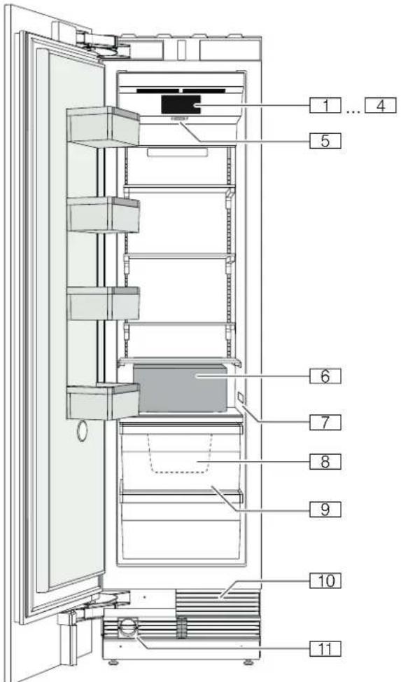 BOSCH B18IF905SP - Getting to know your appliance - 1