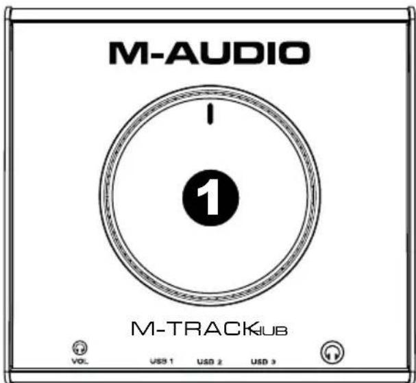 M-AUDIO Track Hub - Pannello superiore - 1