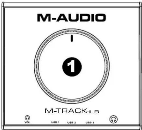 M-AUDIO Track Hub - Panneau supérieur - 1