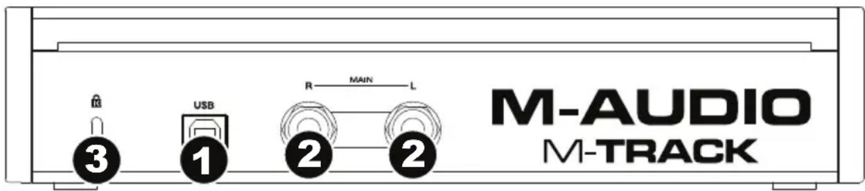 M-AUDIO Track MKII - Panneau arrête - 1