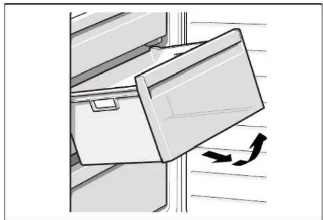 BOSCH B10CB81NVB - Retirer le bac à produits congeles - 1