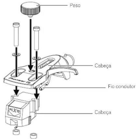 Peso Cabeça Fio condutor PCX10 Cabeça