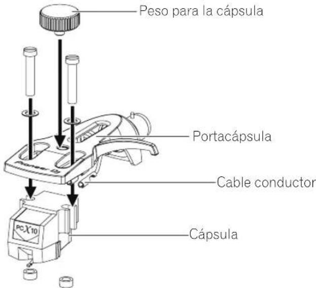 PIONEER PLX500 - Montaje del cartucho - 1