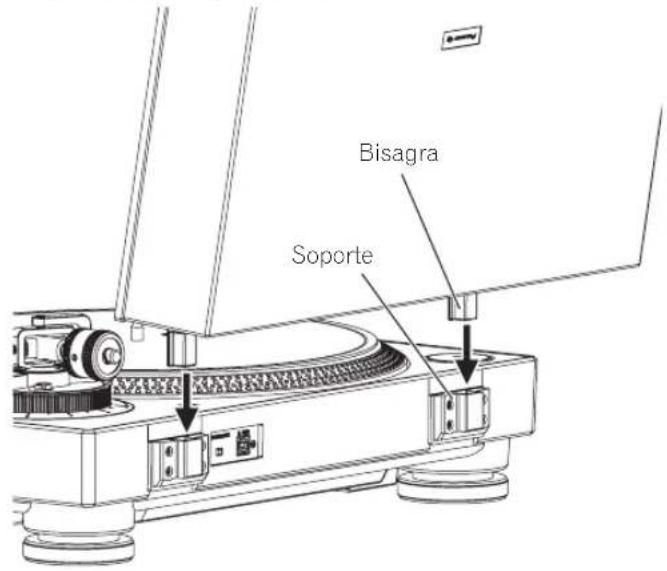 PIONEER PLX500 - Coloque la cubierta guardapolvo. - 1