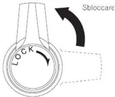 PIONEER PLX500 - Ruotare il blocco [HEIGHT ADJUST] per sbloccarlo. - 1