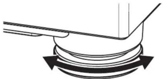 PIONEER PLX500 - Adjusting the height of the main unit - 1