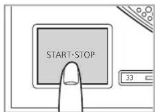 TECHNICS SL1200MK7 - Appuyez sur [START-STOP]. La rotation du plateau s'amorce. - 1