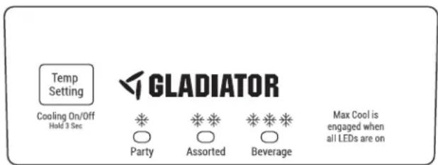 Gladiator GARF30FDGB - Cooling On/Off - 1
