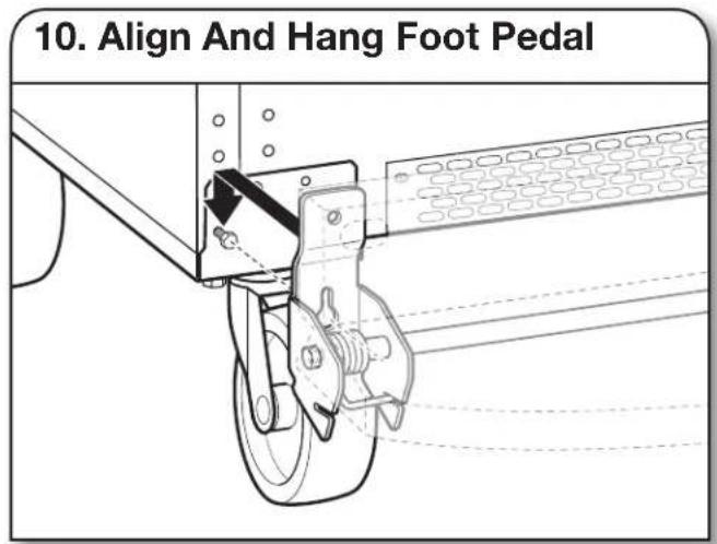 Gladiator GARF30FDGB - Stand Unit Upright7. Lock Front Casters - 3