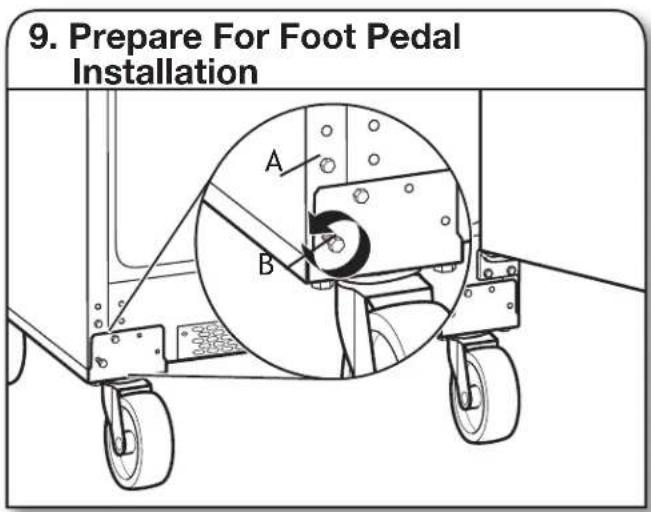 Gladiator GARF30FDGB - Stand Unit Upright7. Lock Front Casters - 2