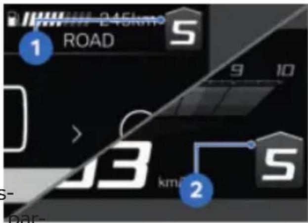 BMW R 1250 GS (2020) - Recommandation de passage au rapport supérieur - 1