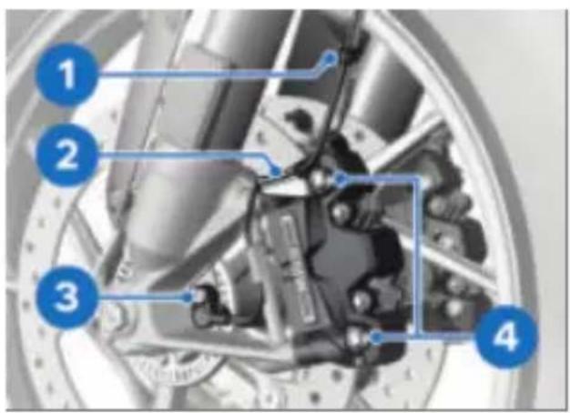 BMW R 1250 GS (2020) - Dépose de la roue avant - 1