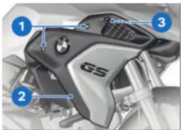 BMW R 1250 GS (2020) - Faire l'appoint de liquide refroidissement - 2