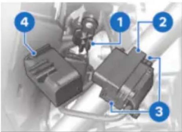BMW R 1250 GS (2020) - Fixation de la prise de diagnostic - 1