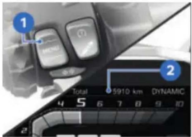 BMW R 1250 GS (2020) - Changement du focus de commande - 2