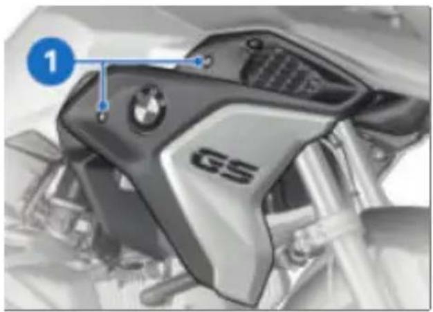 BMW R 1250 GS (2020) - Faire l'appoint de liquide refroidissement - 5