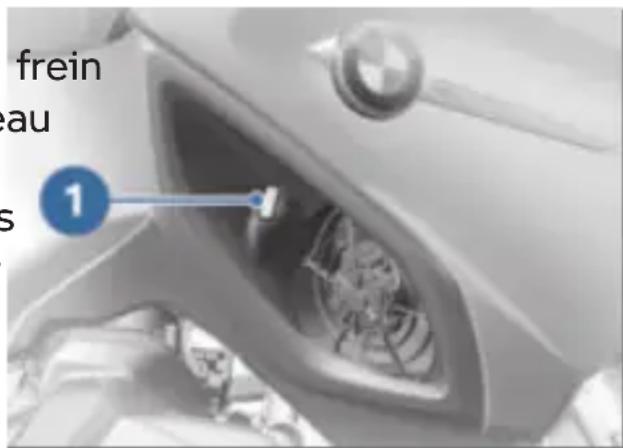 BMW R 1250 RT (2020) - frenControler le niveau de liquide de refroidissement - 1