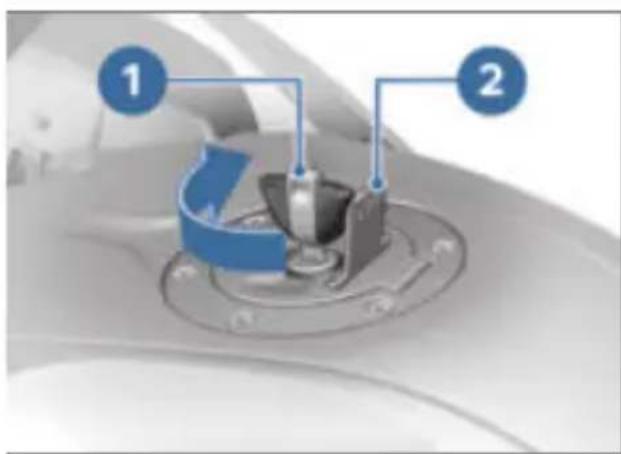 BMW R 1250 RT (2020) - Contact du carburant sur surfaces en matière plastique - 1