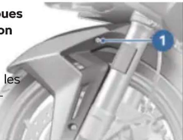 BMW R 1250 RT (2020) - Déposer la roue avant - 1
