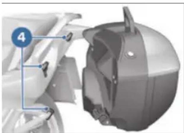 BMW R 1250 RT (2020) - Pose de la valise - 1