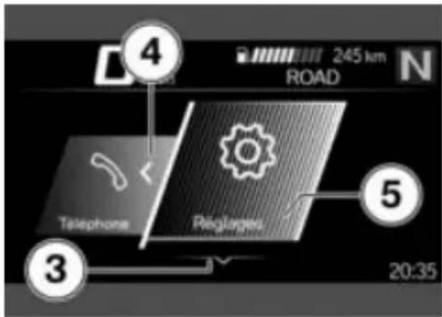 BMW F 900 XR (2020) - Indications d'utilisation dans le menu principal - 2