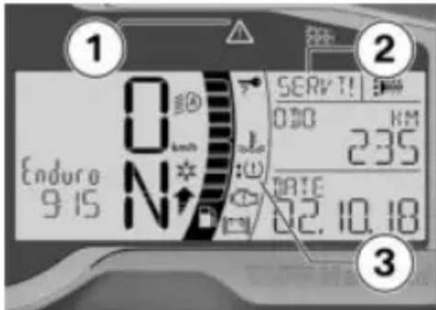 BMW F 750 GS (2020) - TÉMOINS DE CONTROLE Affichage - 1