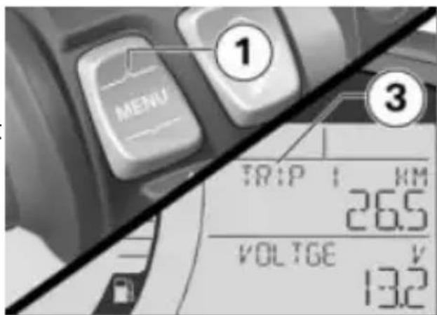BMW F 750 GS (2020) - Réinitialisation du compteur kilométrique journalier - 1