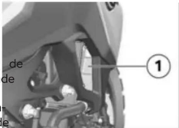 BMW F 750 GS (2020) - Contrôler le niveau de liquide de refroidissement - 1