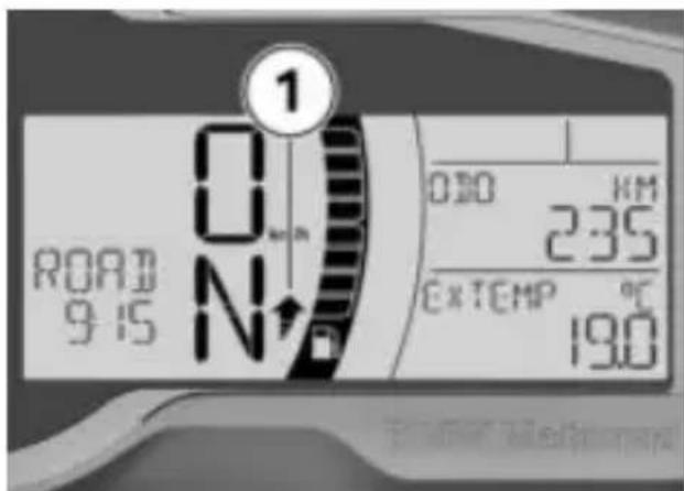 BMW F 750 GS (2020) - Recommandation de passer le rapport supérieur - 1