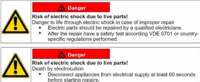 SIEMENS GS36NBWFV - Replacing door upper hinge (door with display) - 6