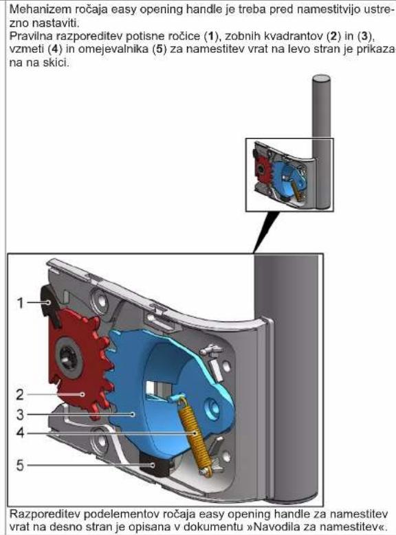 SIEMENS GS36NBWFV - Namestitev ročaja easy opening handle - 1