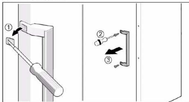 SIEMENS GS36NBIFV - Deurgreep verwijderen - 1