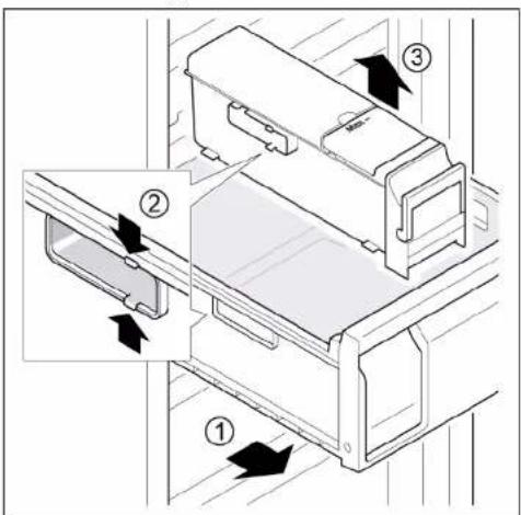 SIEMENS GS36NBIFV - Removing ice maker - 1