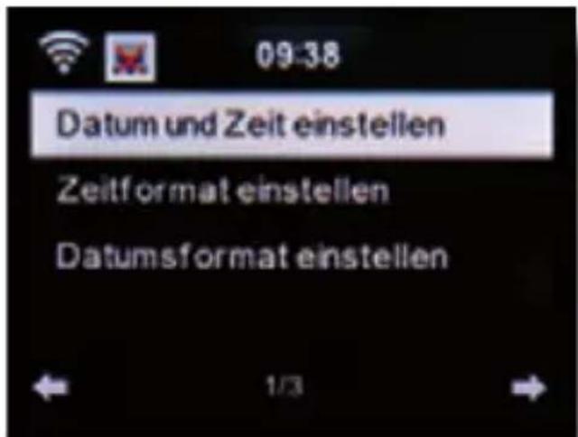 Imperial Dabman i200 CD - Datum &amp; Zeit - 1