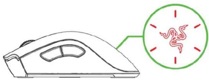 RAZER DeathAdder V2 Pro - INDICATEUR DE CHARGE BASSE - 1