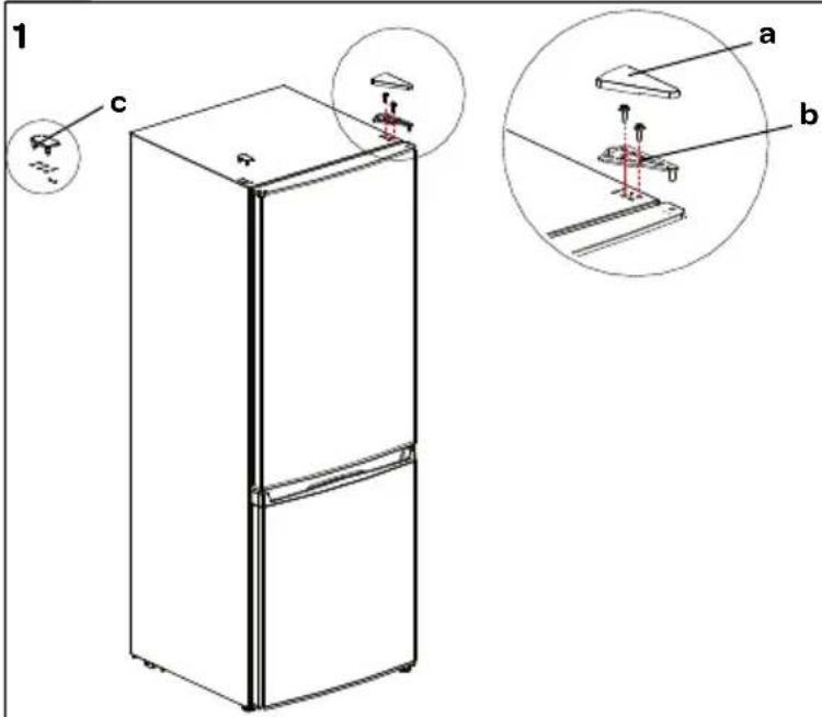 ZANUSSI EDKV142WA+ - NL draairichting deuren wijzigen EN reversing the door openings - 1