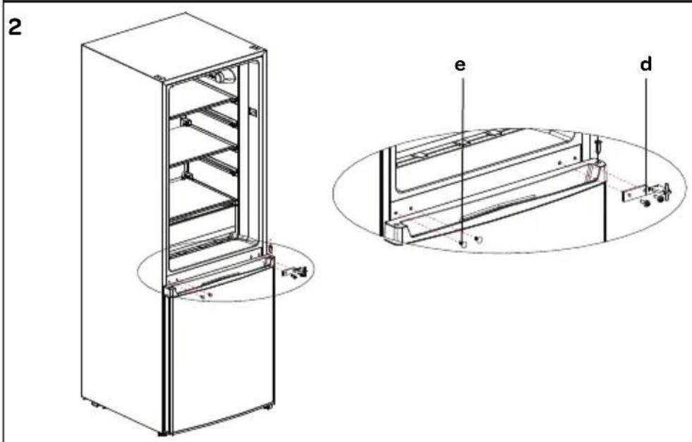 ZANUSSI EDKV142WA+ - NL draairichting deuren wijzigen EN reversing the door openings - 2
