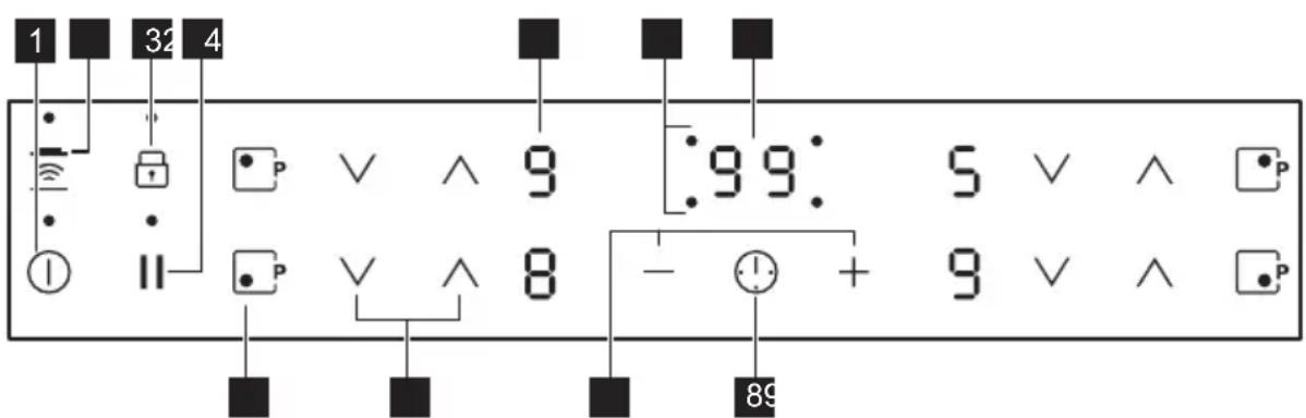 AEG IKR64301XB - Bedienfeldanordnung - 1