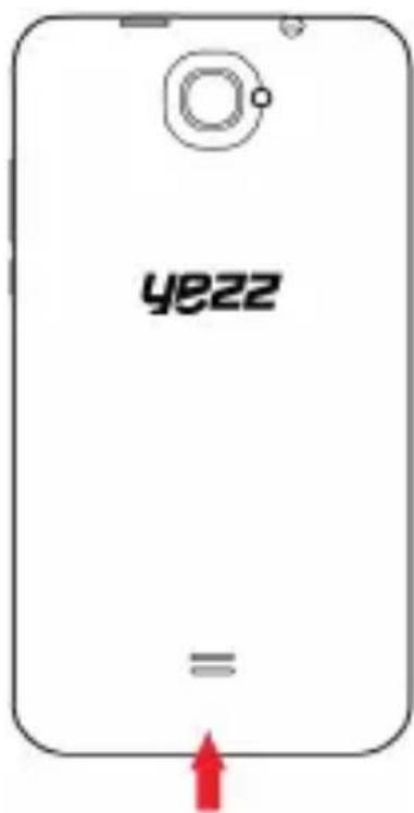 YEZZ Andy 4E2 - Insert a memory card (optional) - 1