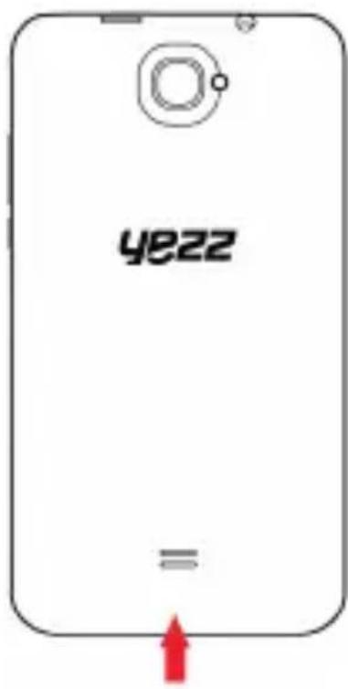 YEZZ Andy 4E2 - Instalar la tarjeta SIM y la batería - 1