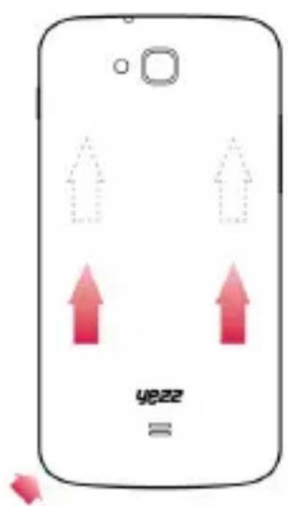 YEZZ Andy 6M - Insérer une carte mémoire (en option) - 1