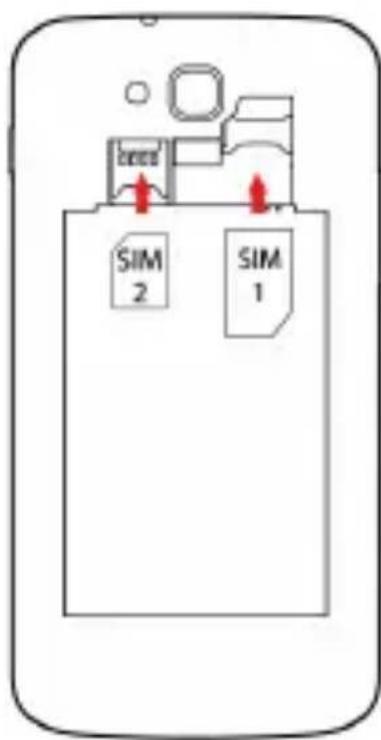 YEZZ Andy 6M - Instale o cartão SIM e a bateria - 2
