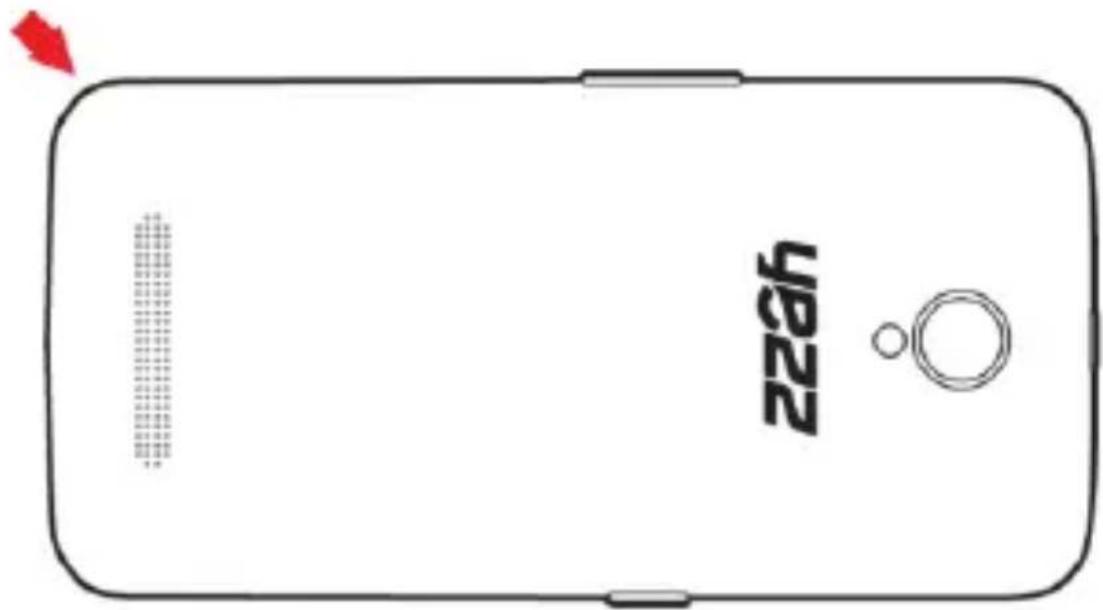 YEZZ Andy 4.5E LTE - Instalar la tarjeta SIM y la batería - 1
