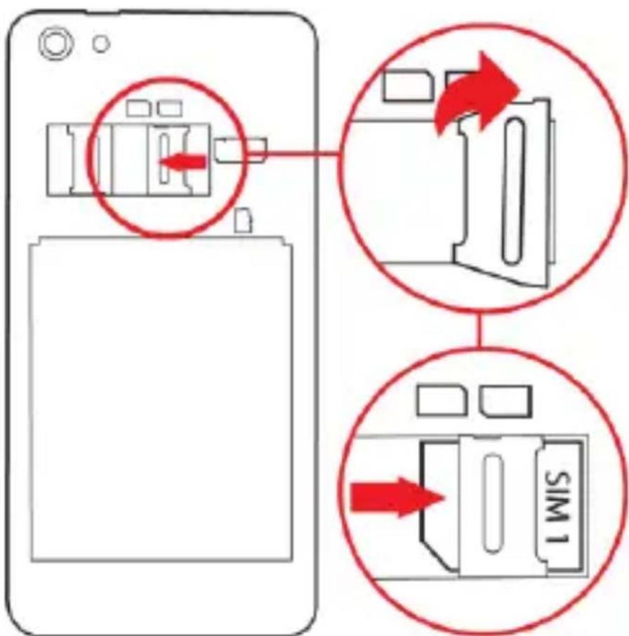 YEZZ Andy 4.7T - Inserte la tarjeta SIM. - 1