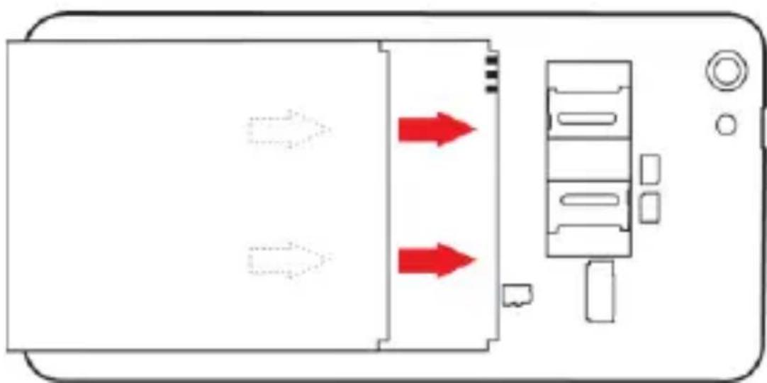 YEZZ Andy 4.7T - Install the SIM card and battery - 4